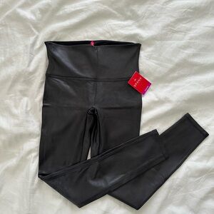 NWT SPANX Women’s Faux Leather Leggings - Black